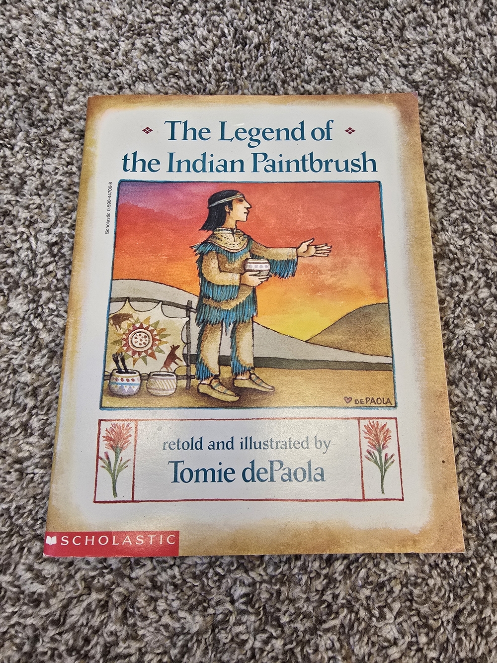 The Legend of the Indian Paintbrush Book By Tomie dePaola
